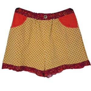 Matilda Jane Enchanted Garden Woodrose Mixed Print Shorts Girls Youth Size 12